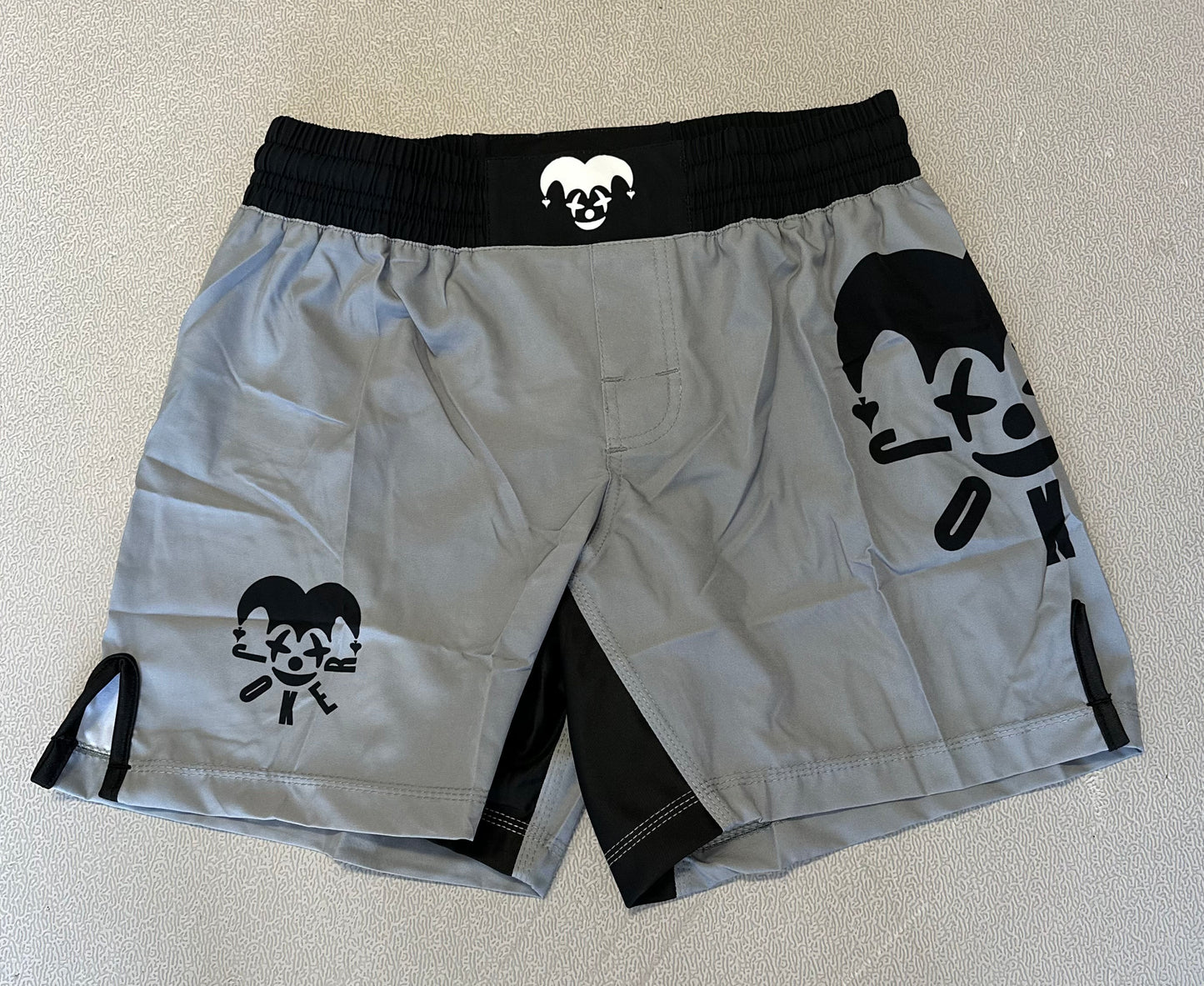 No Gi Joker BJJ Shorts - Grey / Black